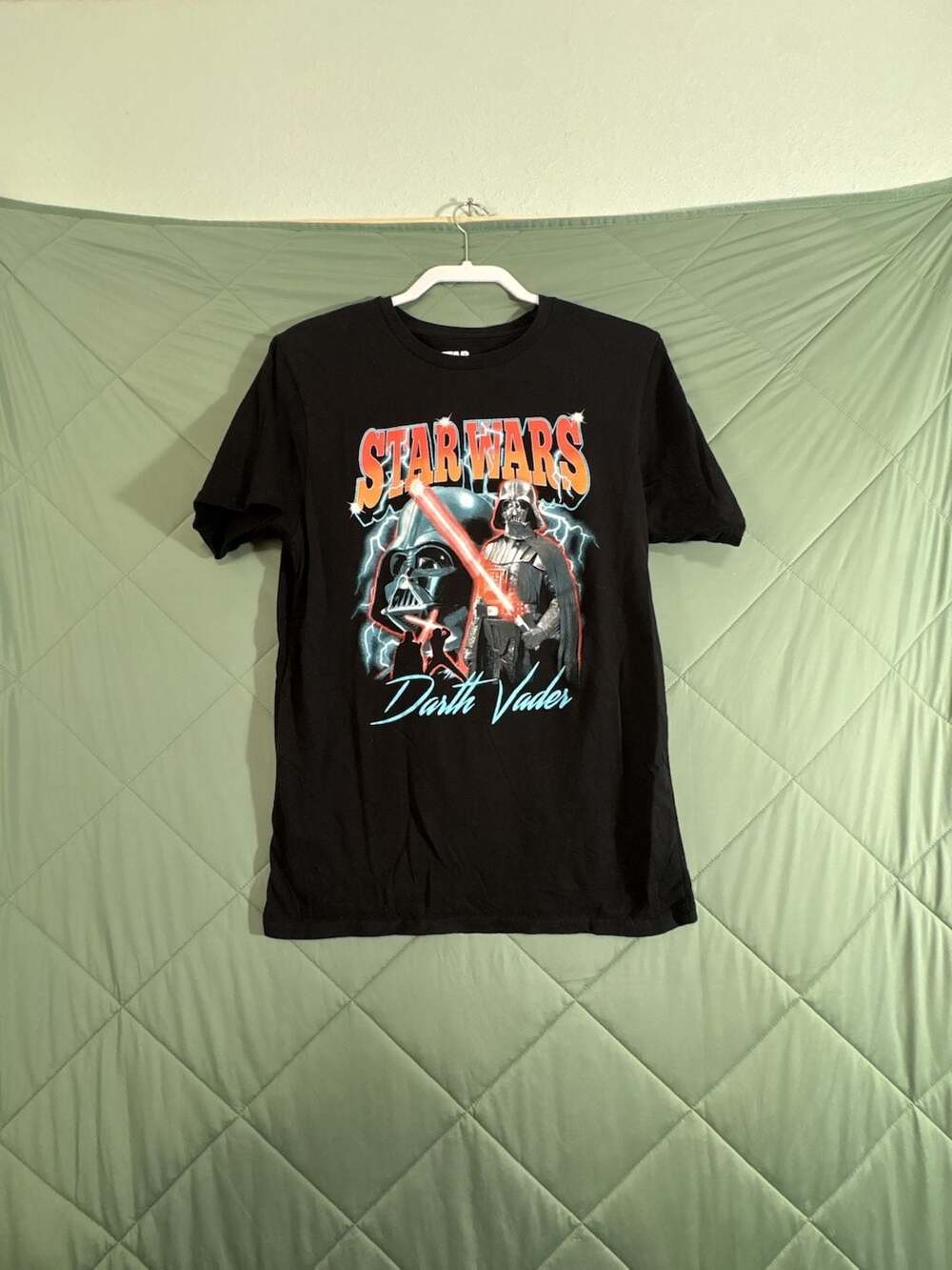 Mad Engine Star Wars Darth Vader Graphic T-Shirt Size M/M Black